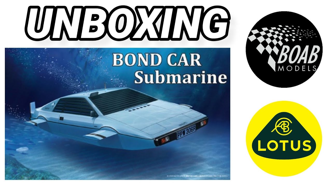 Lotus Esprit Submarine - James Bond car - Unboxing the 1/24 Fujimi model kit