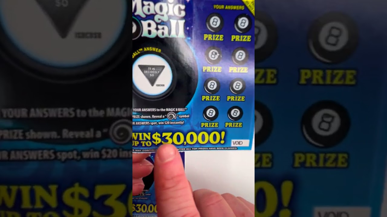 ASMR Ticket Scratching - Magic 8 Ball