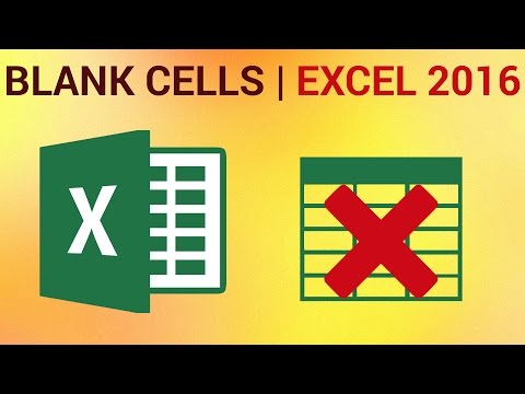 How to Find and Remove Empty or Blank Cells in Excel 2016