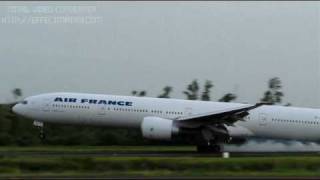 Boeing 777-300ER + Airbus A319 Landing in Martinique