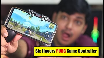 AK66 Six Fingers PUBG Game Controller Gamepad Metal Trigger Shooting Free Fire Gamepad