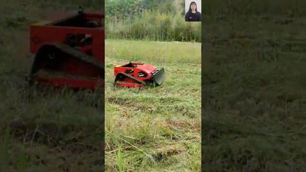 petrol electric battery 200 meters long distance control remotely controlled mower