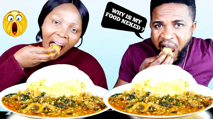 HIDING MEAT UNDER FUFU TO SEE HUSBAND REACTION | FUFU AND OKRO SOUP MUKBANG |AFRICAN FOOD