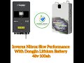 Nitrox 8kw performance with Dongjin lithium battery | How to connect Dongjin Battery with Nitrox