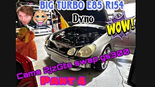 CAMS Link 2jzgte Swap GS300 manual R154 E85 Big Turbo Dyno Day Part 4 