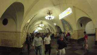 The Stations on the Circle Line of Moscow Metro - Станции на Кольцевая линия в Московском Метро