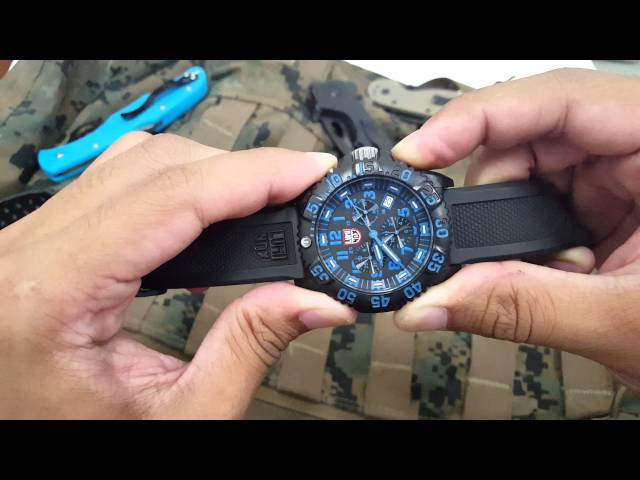 LUMINOX SERIES 3080 本体動作未確認 How to reset the second hand in Luminox 3080 series - YouTube