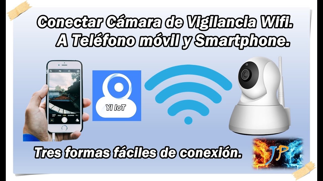 conducir maratón Preescolar Connect IP Surveillance Camera to Smartphone Mobile Phone😎Connect it via  Wifi Easy with YI IoT - YouTube