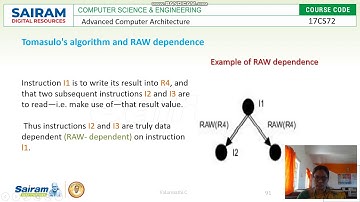 Lecturevideo_17CS72_ Module5_Tomasulaos Algorithm_ Valarmathi.C