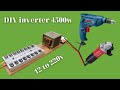 How to make a simple inverter 4500w, 16 transistor d718, No IC