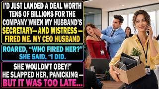 I Landed A Major Deal, Then My Husband's Secretary-Mistress Fired Me. He Slapped Her. Too Late...📞😏