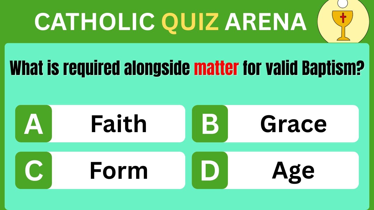 Invalid Baptism Quiz: Why the Baptism Formula (Matter & Form) Truly Matters