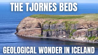 The Unique Tjornes Pliocene Beds - Cross Section Shows Millions of Years