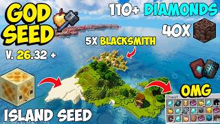 🔥Ultimate Island [God Seed] For Minecraft 26.32+ Bedrock & PE | 5 Blacksmith Village Survival Island screenshot 2