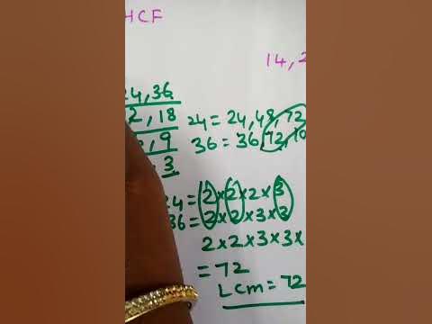 How to find HCF AND LCM.what is the difference between HCF AND LCM # ...