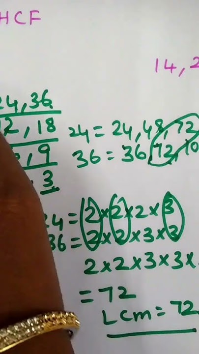 How to find HCF AND LCM.what is the difference between HCF AND LCM # ...