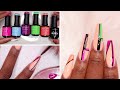 GEL NAILS | Easy Geometric Nail Art Using Madam Glam Neon Gel Polishes |