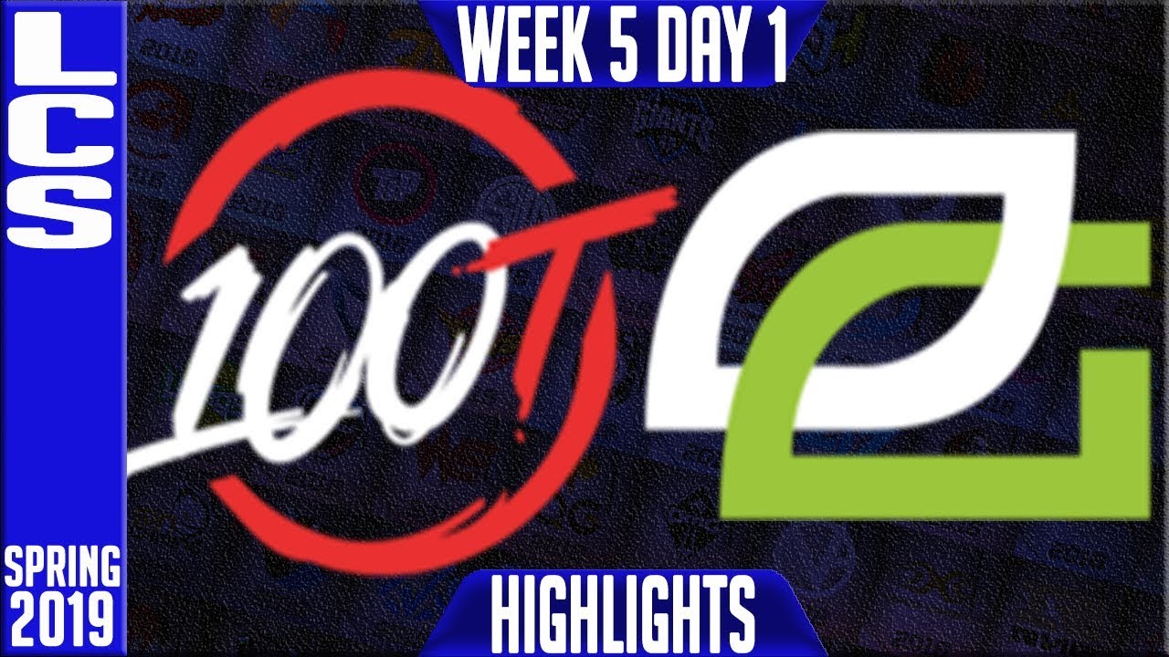 100 vs OPT Highlights | LCS Spring 2019 Week 5 Day 1 | 100 Thieves vs Optic Gaming