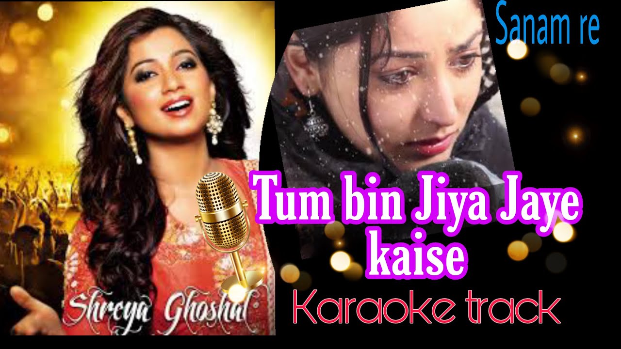 Tum bin Jiya Jaye kaise  Hindi Karaoke track  New version Shreya Ghoshal  Sanam re