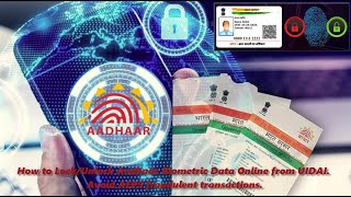 How to Lock/Unlock Aadhaar Biometric Data Online - UIDAI | Avoid AEPS fraudulent/ faketransactions