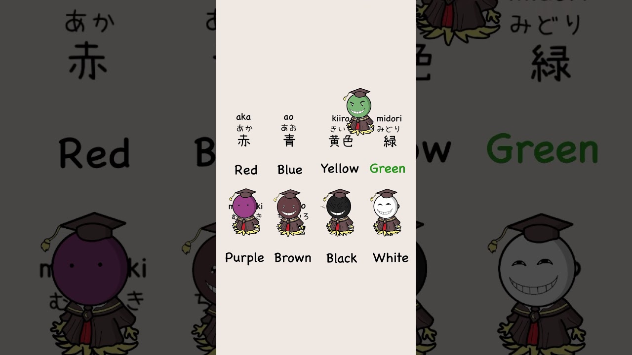 Colors in Japanese🩷