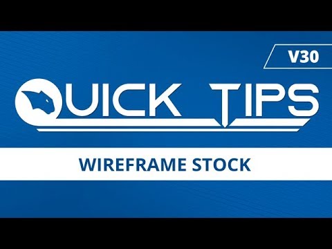 Wireframe Stock - BobCAD-CAM Quick Tips