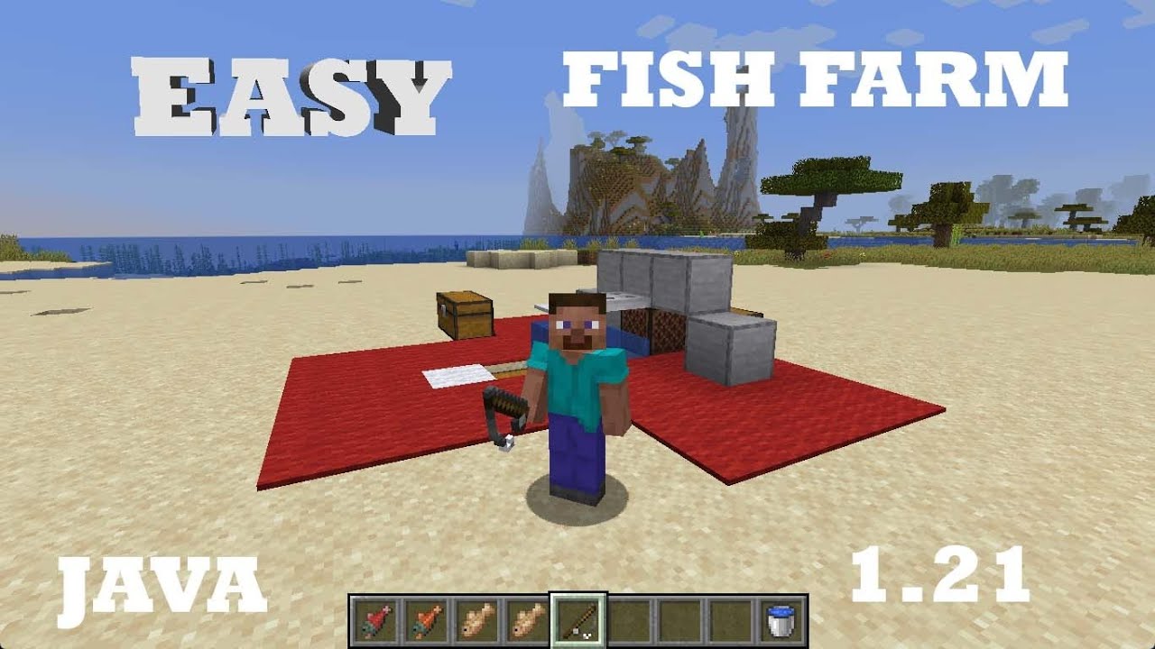 Afk Fish Farm Java Best EASY AFK Fish Farm Minecraft 1.21! Minecraft Bedrock / Java | work ...
