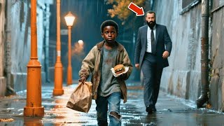 Millionaire Follows the Black Boy Who Always Asked For FOOD, And What He Saw Changed His Life