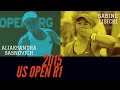Sabine Lisicki vs Aliaksandra Sasnovich - 2015 US Open R1 Highlights