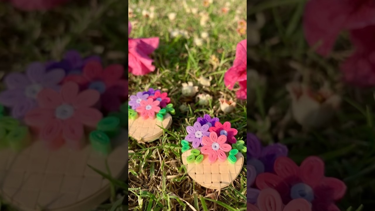 Quilling Flower Basket 