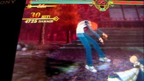 [PSP] Fate/Unlimited Codes - Saber Combo Video No.5 (ArcanaRin)