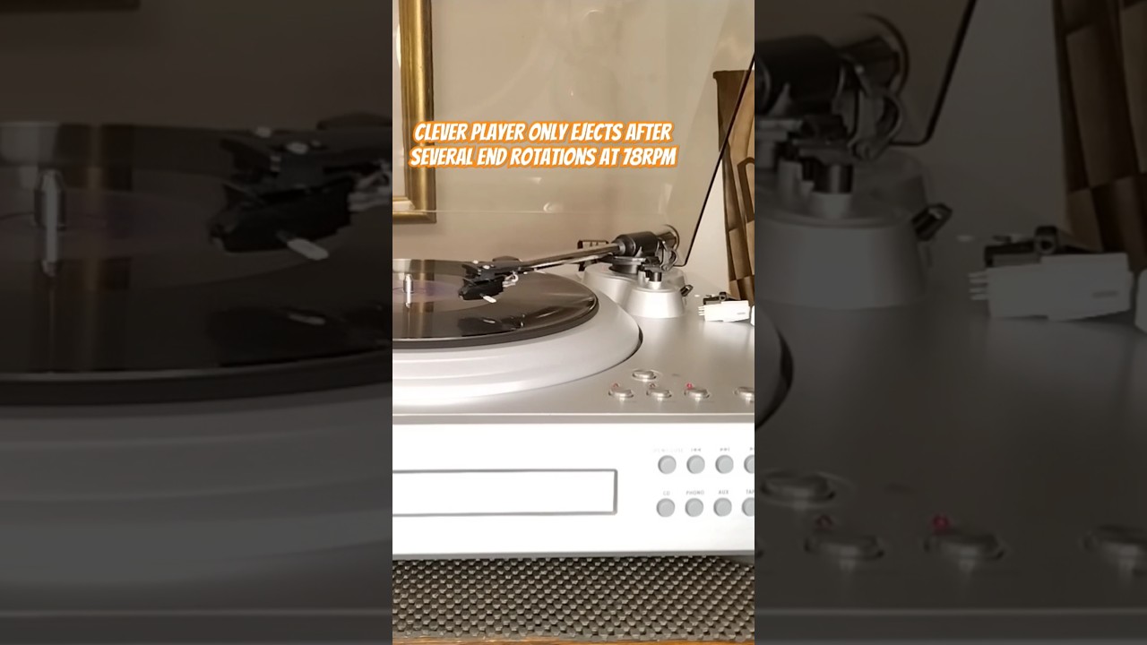 Clever feature at 78rpm. Records recorded up to the label get to finish before reject :)