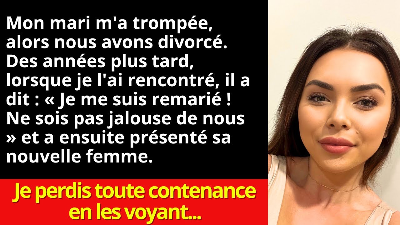 Mon mari m'a trompée, alors nous avons divorcé. Des années plus tard, il m'a présenté sa nouvelle…