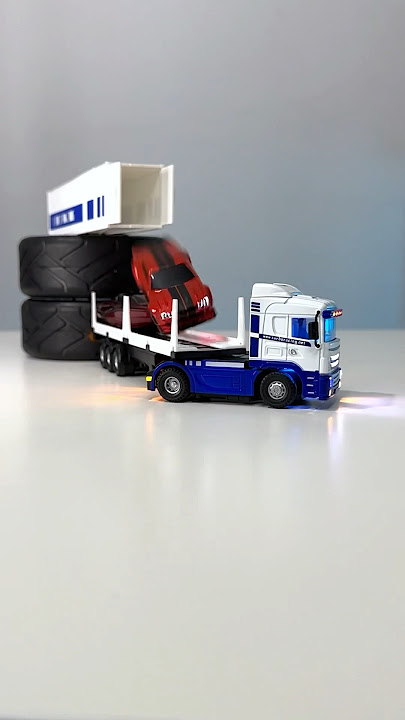 Mini RC Hellcat vs Semi-truck… Which you taking and why?