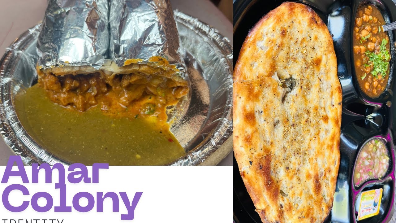 Nutri Roll, Papa Laphing, Momos & Royal Faluda | Amar Colony Street Food Tour | ‪@Delhi_tious‬