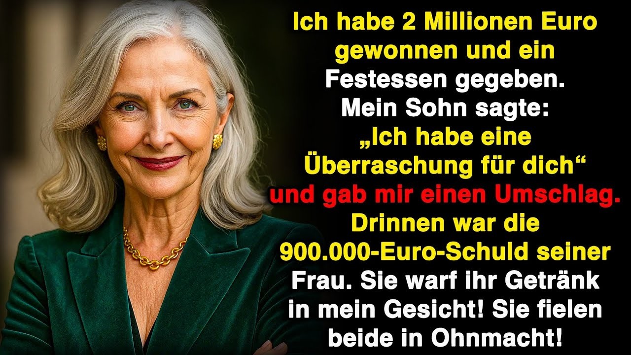 Mein Sohn sagte: „Ich habe eine Überraschung für dich“ und gab mir 900.000 Euro Schuld!