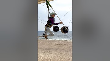 My very favorite way to launch a hang glider 😍 #hanggliding