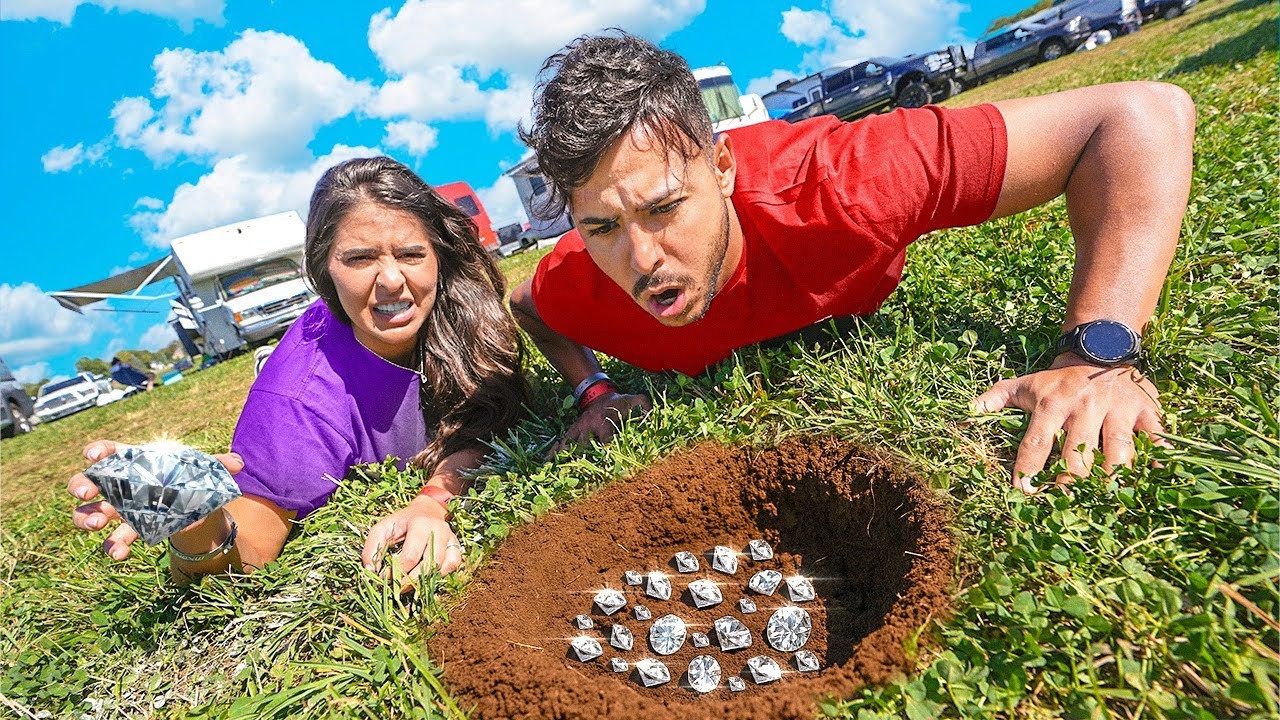 NÃO ACREDITO! ENCONTRAMOS DIAMANTE NOS EUA!