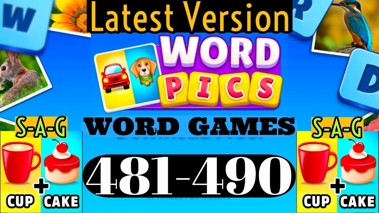 WORD PICS WORD GAME level 481 482 483 484 485 486 487 488 489 490