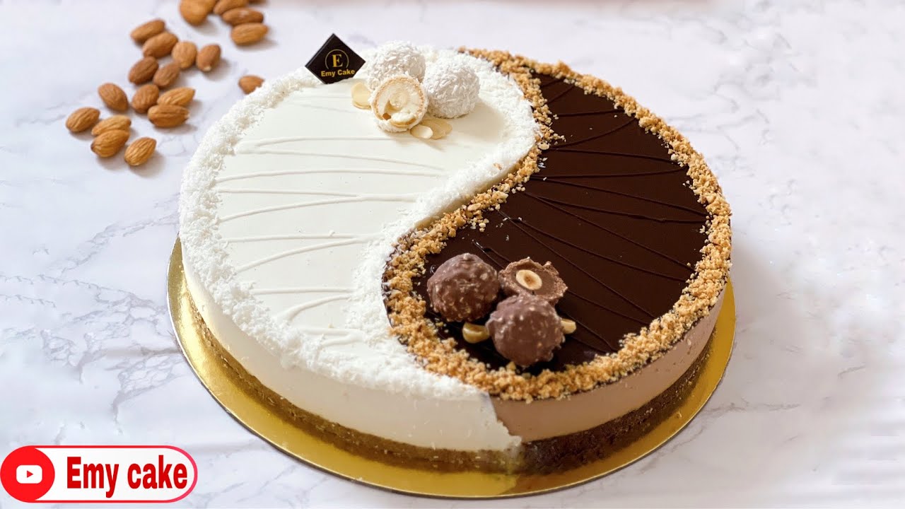 ألذ تشيز كيك بنكهتين (الرافيلو و الفيروروشيه) بطعم كريمي ومميز👌🏻تتحدي بيها المحلات 💪🏻#cheesecake