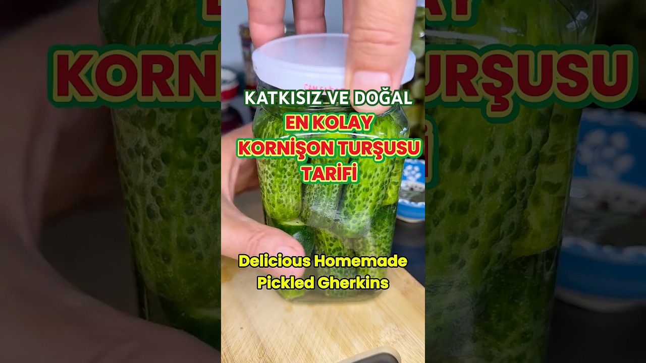 Ev Yapımı Kornişon Turşusu Tarifi | 1 Haftada Hazır! 🥒 | Pratik & Sağlıklı
