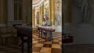 GlassDuo - Mozart&#39;s Adagio on a Glass Harp | Informal Rehearsal at the Royal Castle, Warsaw