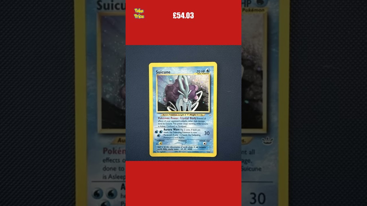 Suicune 14/64 Holo Rare Neo Revelation WOTC LP Pokemon Card