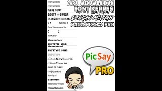 #Tutorial #Picsaypro |Car Memasukan Font Keren Pada aplikasi Picsay pro