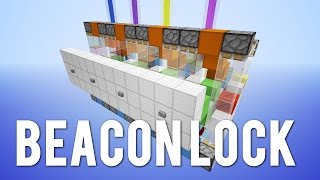 Minecraft: Beacon Colour Combination Lock