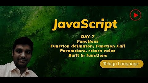 👉 JavaScript Tutorial for Beginners Part 7 | Functions, Parameters & Return Values Explained
