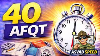 40 ASVAB AFQT Questions Explained Full Practice Test – Speed Method