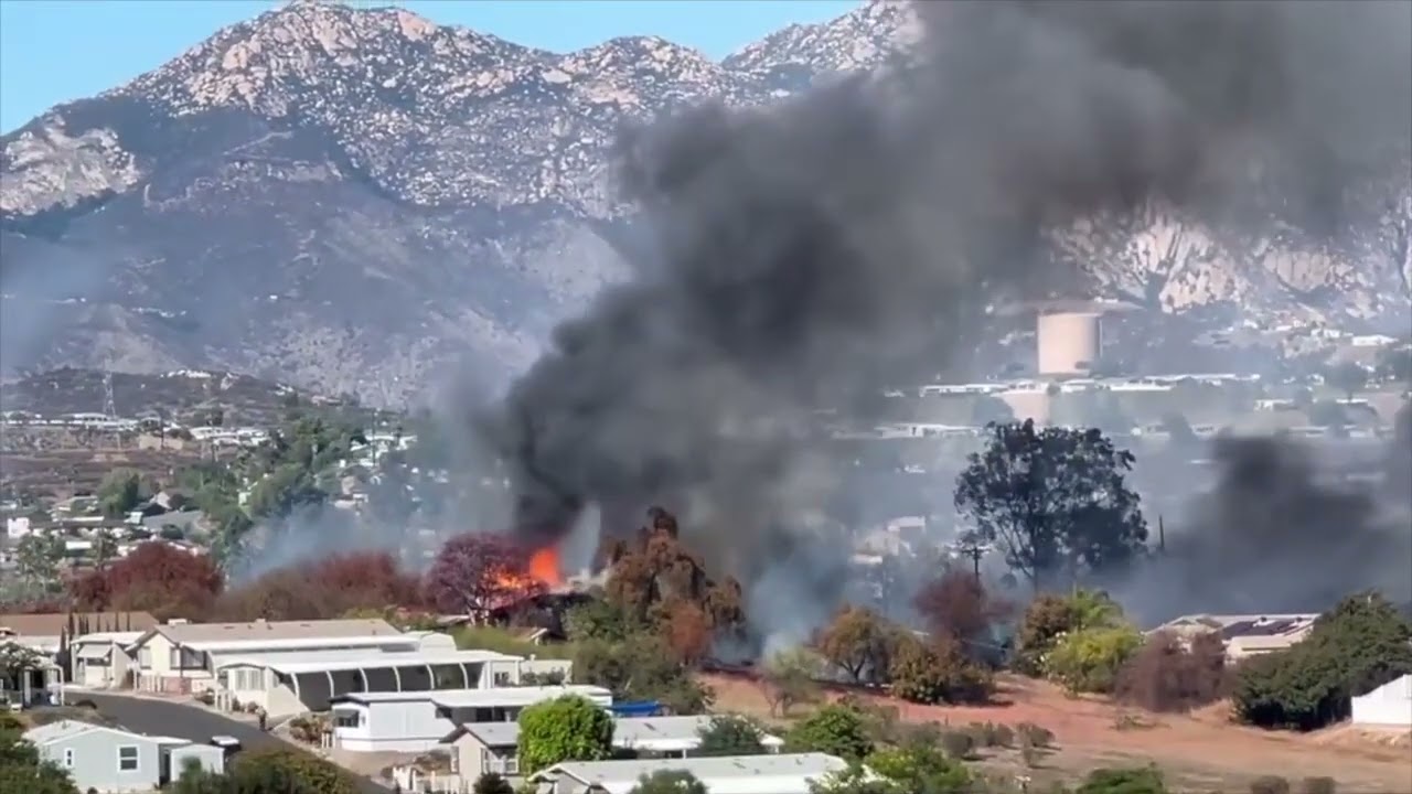 Brush Fire Destroys Multiple Homes in San Diego, Injures Two