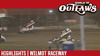 World of Outlaws Craftsman Sprint Cars Wilmot Raceway Highlights