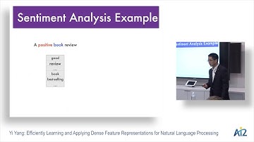 Yi Yang:  Efficiently Learning and Applying Dense Feature Representations for NLP